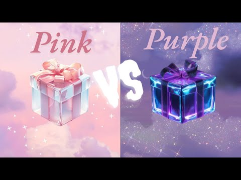 Pink vs Purple Choose Your Gift Box | Nail Art | Fashion | Cake,Icecream |#guesskrou