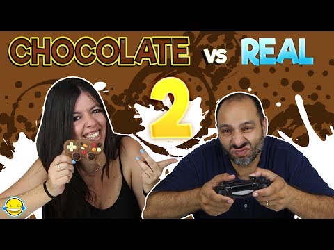 CHOCOLATE vs REAL 2 CHALLENGE!!! Chocolate vs Realidad 2 Reto!!!