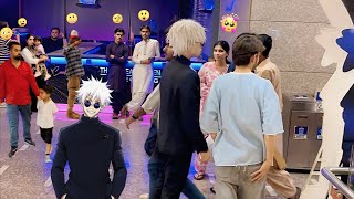 Gojo satoru in Pakistan 😲Caught Cute Public reactions🤭😍