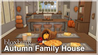 Bloxburg - Big Autumn Family House Speedbuild 🍂 (interior + full tour) | Roblox