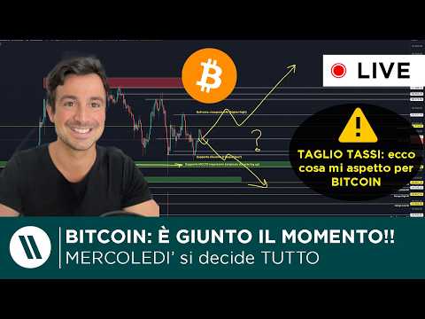 BITCOIN: È GIUNTA L'ORA! (MERCOLEDI' TAGLIO TASSI). ECCO COSA MI ASPETTO | ATTENTO a QUESTA CRYPTO!