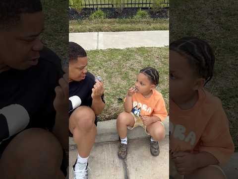 Mom catches son and dad eating rocks #shorts