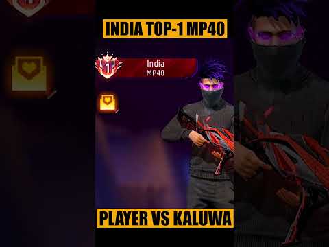 INDIA'S NO.1 MP40 PLAYER VS KALUWA || GOD LEVEL MP40 GAMEPLAY