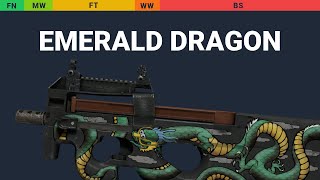 P90 Emerald Dragon Wear Preview