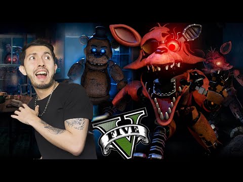 SOBREVIVÍ a FIVE NIGHTS AT FREDDY'S en GTA 5! (MODS) FNAF *TERROR*