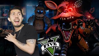 SOBREVIVÍ a FIVE NIGHTS AT FREDDY'S en GTA 5! (MODS) FNAF *TERROR*