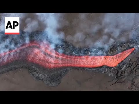YouTube video thumbnail: New Rupture on the Side of Mount Etna Creates Spectacular Lava Flow