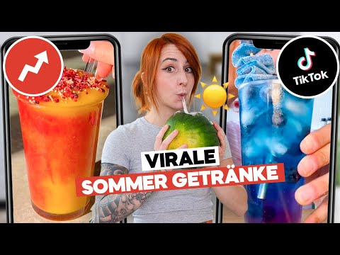 Ich teste virale SOMMER GETRÄNKE 2025 von TikTok 🔥