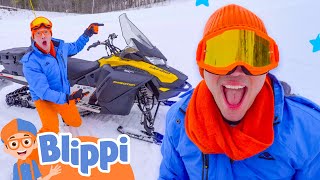 Snowmobile Song | Blippi Songs 🎶| Educational Songs For Kids