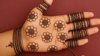 Very beautiful front hand mehndi design l Easy and simple mehndi design l Mehndi ka design l Mehndi
