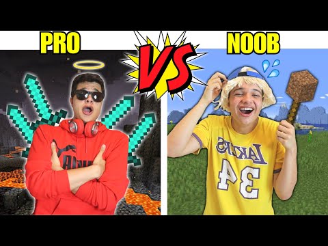 PRO VS NOOB NO MINECRAFT 3 - TIPOS DE ADOLESCENTES JOGANDO MINECRAFT - caio faria
