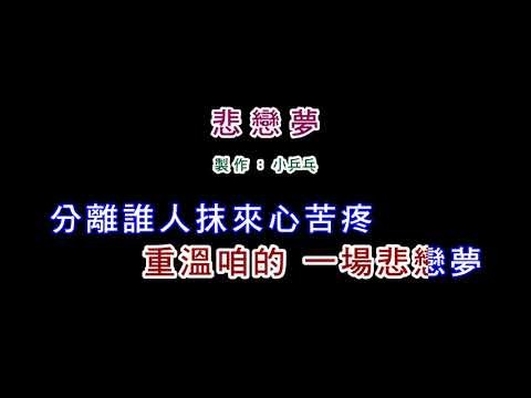 (伴奏版)黃乙玲-悲戀夢(DIY卡拉OK字幕)