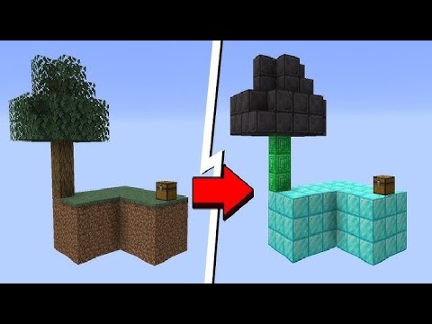 SKYBLOCK MAS A ILHA MUDA DE BLOCO A CADA 1 MINUTO