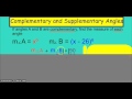 Exploring Complementary and Supplementary Angles