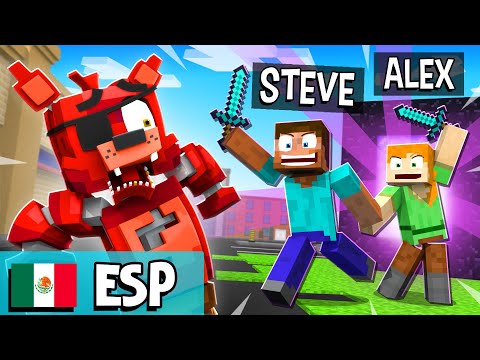 ALEX y STEVE VS. FNAF - Fazbear y Amigos CORTOS #1-18 Compilación - En Español Latino