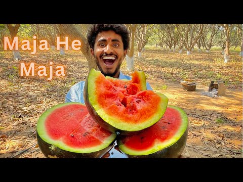 Neverseen Watermelon Rice And Jeera Aloo Making तरबूज चावल और जीरा आलू बनाते हुए कभी नहीं देखा