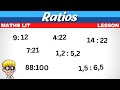 Simplifying Ratios and Unit Form