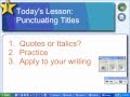 Punctuating Titles and Works