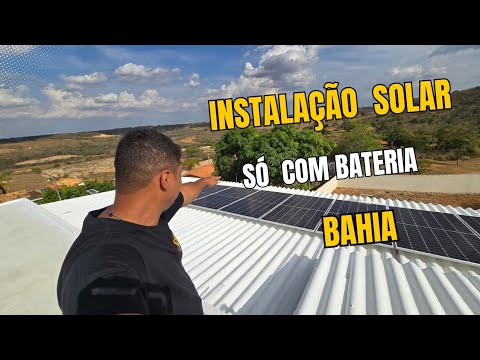 instalação  solar em Bahia Inhambupe.