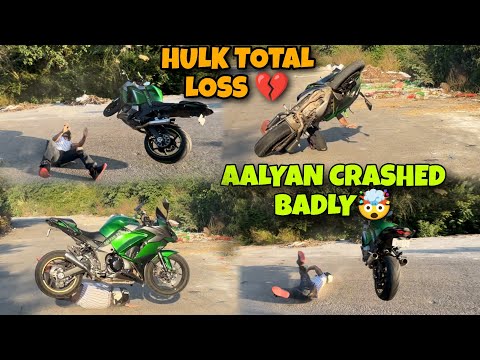 @aalyanvlogs1299 crash on hulk💔 ninja .h2r