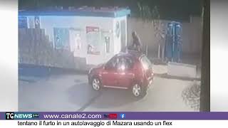 Tentano il furto in un autolavaggio di Mazara usando un flex