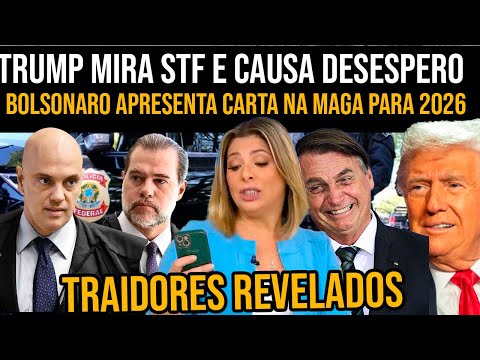 TRUMP ENTRA NA GUERRA ADVOGADOS PARTEM COM TUDO PARA CIMA DO STF MORAES E TOFFOLI NAS LISTA