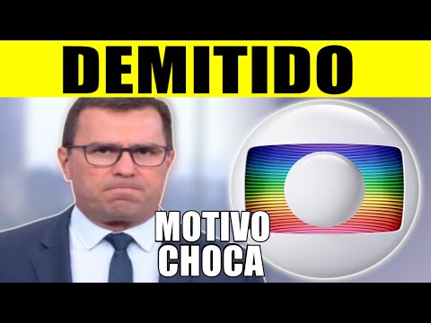 Globo DEMITE Rodrigo Bocardi e o motivo abala: 'ele