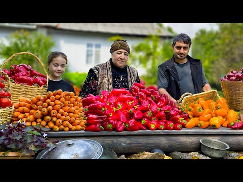 Rustic Azerbaijani Village Life | Cooking & Simple Living with Grandma