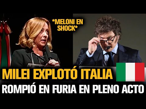 MILEI ESTALLÓ EN ITALIA 🇮🇹 EN PLENA PRESENTACIÓN