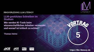 Ringvorlesung LLM Literacy: LLM-gestütztes Schreiben im Studium