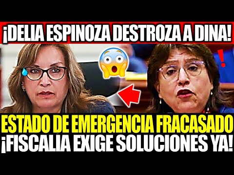 ¡DELIA ESPINOZA DESTRUYE A DINA! “SIN INTELIGENCIA POLICIAL, EL ESTADO DE EMERGENCIA NO SIRVE”