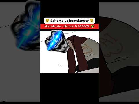 Saitama vs homelander | Homelander has angered saitama 🔥💀 #shorts #anime #badass #moments