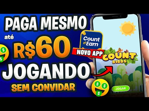 APP para GANHAR DINHEIRO JOGANDO💰 até R$60 contando pássaros💸 App que Paga no Pix