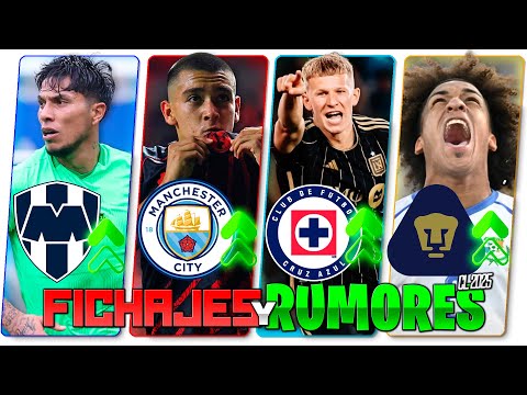 CRUZ AZUL TIENE FICHAJE EUROPEO | JOYA MEXICANA A MANCHESTER CITY | RUMORES Y FICHAJES CLAUSURA 2025