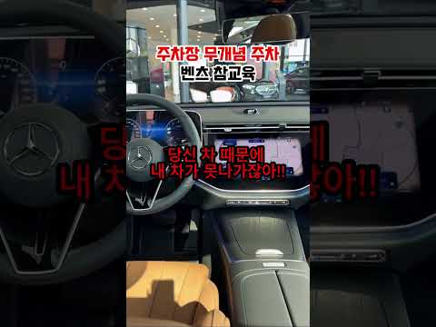 주차장 무개념 주차 벤츠 참교육
