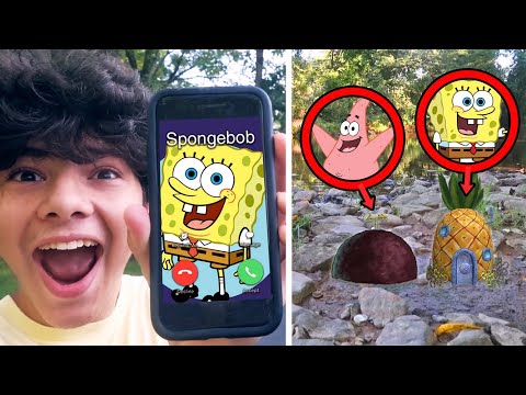 I FOUND SPONGEBOB’S HOUSE AND PATRICK’S ROCK IN REAL LIFE!! *ON CAMERA*