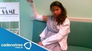 Profesor hace correr a su alumna con el brazo fracturado