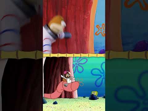 SpongeBob & Sandy vs. el Gusano de Alaska...IRL! 🪱 | #shorts