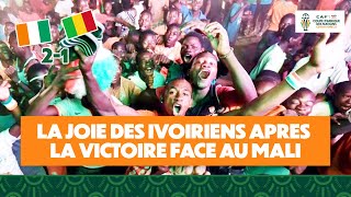 LA JOIE DES IVOIRIENS APRES LA VICTOIRE FACE AU MALI