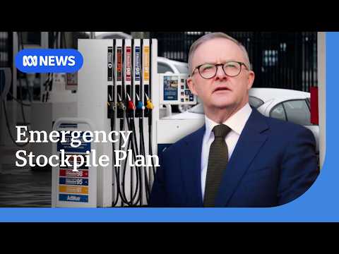 YouTube video thumbnail: Albanese’s $10b Fuel Stockpile Plan Announced Ahead of Budget
