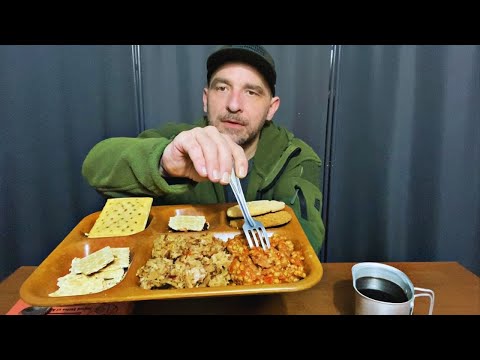 ASMR- U.S. Military MRE Humanitarian Aide 🍴Menu 3