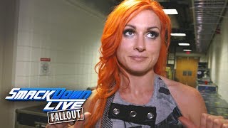 Reacciones de Becky Lynch tras su victoria en SmackDown Live