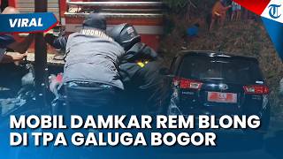 Insiden di Tengah Pemadaman TPA Galuga, Mobil Damkar Rem Blong Tabrak Motor