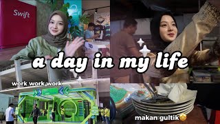 A day in my life || work as a content creator , running , kulineran di blok m