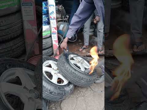 fit car tyre with fire ?????????? part 237