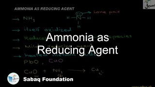 Ammonia as Reducing Agent