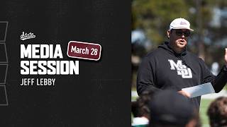 FOOTBALL | 2026 Spring Practice Media Session - Jeff Lebby