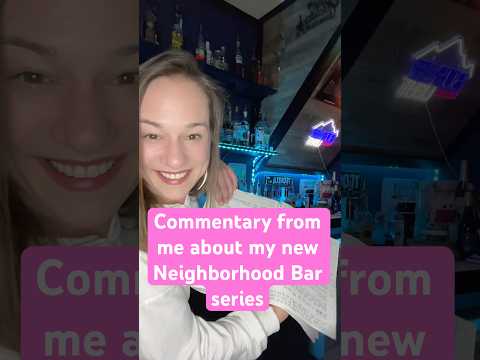 Commentary on the new Neighborhood Bar series #bartender #contentcreator #garagebar #newepisodes