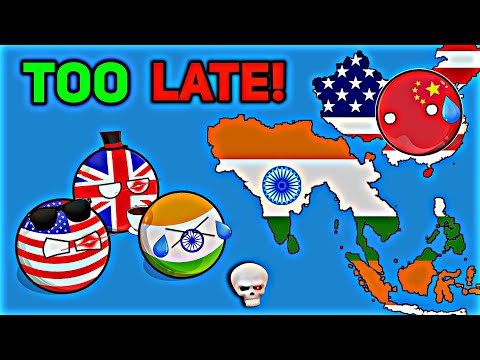 How INDIA Will Dominate Earth with USA & UK 💀🌍 [CHINA Cries]😂⚠️ #countryballs