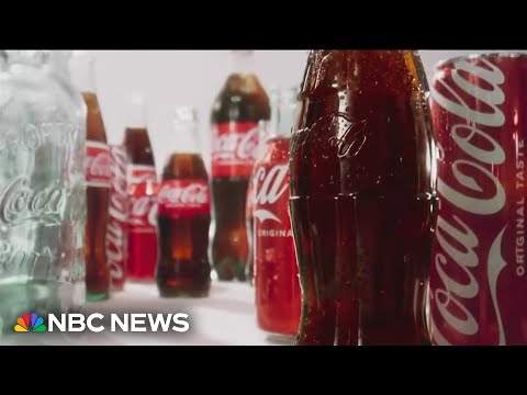 YouTube video thumbnail: Coke Taste Test: Gadi Schwartz Tries Both Versions Amid Trump Change Demand